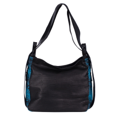 GEANTA RUCSAC ZEVO DAMA NEAGRA PIELE NATURALA PRINT SARPE TIP UNICAT DIMENSIUNE MARE COLECTIA PATCHWORK AMARA