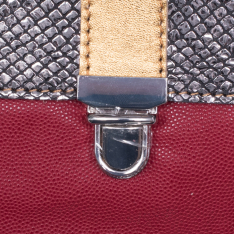 GEANTA PORT TELEFON ZEVO DAMA ROSIE PIELE NATURALA DIMENSIUNE MINI TIP POSTAS COLECTIA PATCHWORK AYLIN