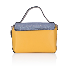  GEANTA ZEVO DAMA GALBENA PIELE NATURALA TIP POSTAS UNICAT DALILA