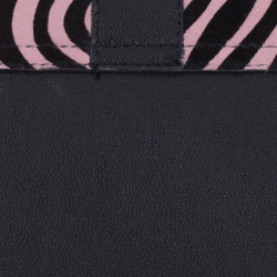GEANTA ZEVO DAMA NEAGRA PIELE NATURALA SI BLANA PONEI PRINT ZEBRA COLECTIA PATCHWORK TIP POSTAS MALVINA