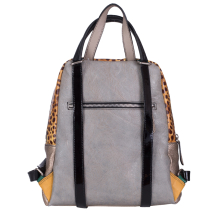 RUCSAC ZEVO DAMA UNICAT CONIAC PIELE NATURALA PATCHWORK LUANA