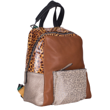 RUCSAC ZEVO DAMA UNICAT CONIAC PIELE NATURALA PATCHWORK LUANA