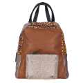 RUCSAC ZEVO DAMA UNICAT CONIAC PIELE NATURALA PATCHWORK LUANA