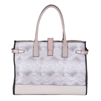 GEANTA ZEVO DAMA CREM OFFICE PIELE NATURALA TIP UNICAT COLECTIA PATCHWORK TAMARA