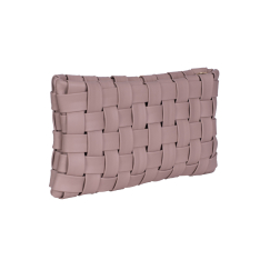 GEANTA ZEVO DAMA PIELE NATURALA IMPLETITA ROZ PRAFUIT TIP CLUTCH OCAZIE PATRICIA