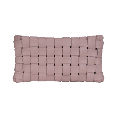 GEANTA ZEVO DAMA PIELE NATURALA IMPLETITA ROZ PRAFUIT TIP CLUTCH OCAZIE PATRICIA