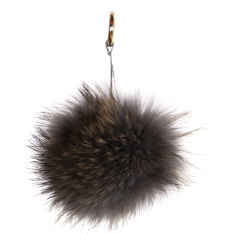 ACCESORIU GEANTA POMPON GRI BLANA VULPE 