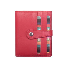 PORT CARDURI DAMA ROSU PIELE NATURALA ANDRA