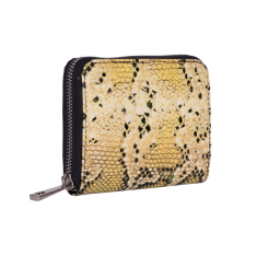 PORTOFEL ZEVO DAMA PRINT SARPE MIC PATCHWORK PIELE NATURALA 