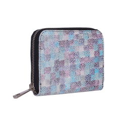 PORTOFEL ZEVO DAMA COLORAT MIC PATCHWORK PIELE NATURALA 