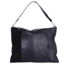 GEANTA ZEVO SHOPPING DAMA NEAGRA PIELE NATURALA ROMANA