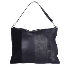 GEANTA ZEVO SHOPPING DAMA NEAGRA PIELE NATURALA ROMANA