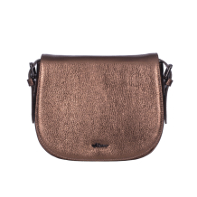 GEANTA ZEVO DAMA BRONZ PIELE NATURALA GLITTER TIP POSTAS ROSALINDA