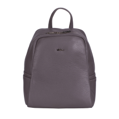 RUCSAC ZEVO DAMA GREJ PIELE NATURALA TEXTURATA SANDRINA