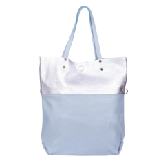 GEANTA ZEVO SHOPPING DAMA BLEU PIELE NATURALA STEFANIA