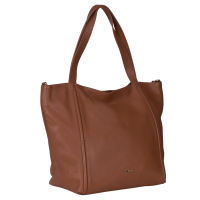 GEANTA ZEVO SHOPPER DAMA CONIAC PIELE NATURALA TEODORA