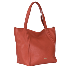 GEANTA ZEVO SHOPPER DAMA ORANJ PIELE NATURALA TEODORA