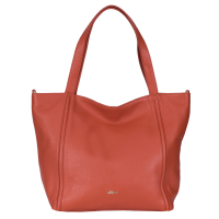 GEANTA ZEVO SHOPPER DAMA ORANJ PIELE NATURALA TEODORA