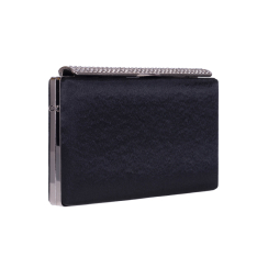CLUTCH ZEVO DAMA NEGRU SATINAT SEARA TESSA