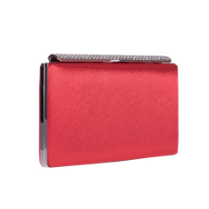 CLUTCH ZEVO DAMA ROSU SATINAT SEARA TESSA