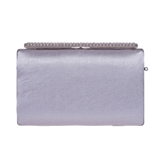 CLUTCH ZEVO DAMA ARGINTIU SATINAT SEARA TESSA