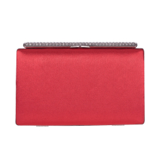 CLUTCH ZEVO DAMA ROSU SATINAT SEARA TESSA