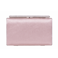 CLUTCH ZEVO DAMA ROZ SAMPANIE SATINAT SEARA TESSA
