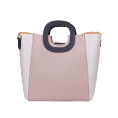 GEANTA ZEVO DAMA ROZ PIELE NATURALA RIGIDA THEA