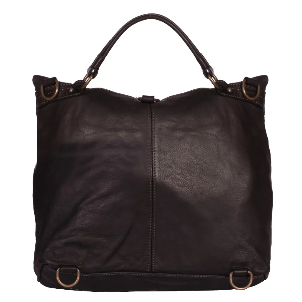 OK様 RUCSAC TIP GEANTA ZEVO DAMA NEGRU PIELE NATURALA ASPECT VINTAGE