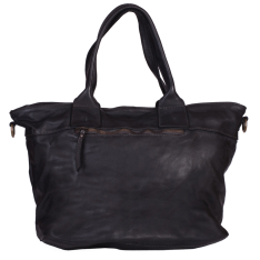 GEANTA ZEVO DAMA NEAGRA PIELE NATURALA VINTAGE BUZUNARE APLICATE DANUSIA