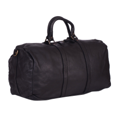 GEANTA ZEVO BARBATI CALATORIE NEAGRA PIELE NATURALA VINTAGE DAVID