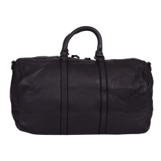 GEANTA ZEVO BARBATI CALATORIE NEAGRA PIELE NATURALA VINTAGE DAVID