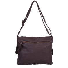 GEANTA ZEVO DAMA MARO PIELE NATURALA ASPECT VINTAGE TIP POSTAS GABRIELA