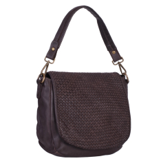 GEANTA ZEVO DAMA MARO PIELE NATURALA VINTAGE DETALIU IMPLETITURA TIP POSTAS ISABELA