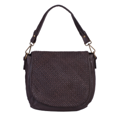 GEANTA ZEVO DAMA MARO PIELE NATURALA VINTAGE DETALIU IMPLETITURA TIP POSTAS ISABELA