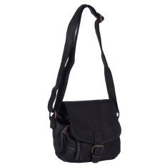 GEANTA ZEVO DAMA NEAGRA PIELE NATURALA VINTAGE TIP POSTAS MELINDA