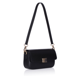 GEANTA ZEVO DAMA MINI NEAGRA PIELE NATURALA FERMA VIVIANA