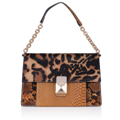  GEANTA ZEVO DAMA UNICAT GALBENA PIELE NATURALA PREMIUM PRINT PITON SI PRINT LEOPARD ZAIRA 